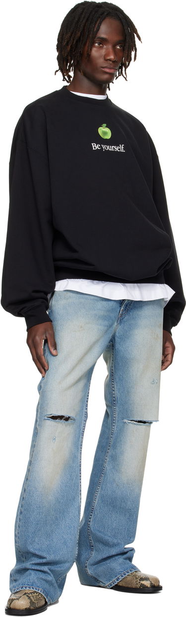 Sweatshirt VETEMENTS VETEMENTS 'Be Yourself' Oversized Sweatshirt Sort | UH76HD350B, 3
