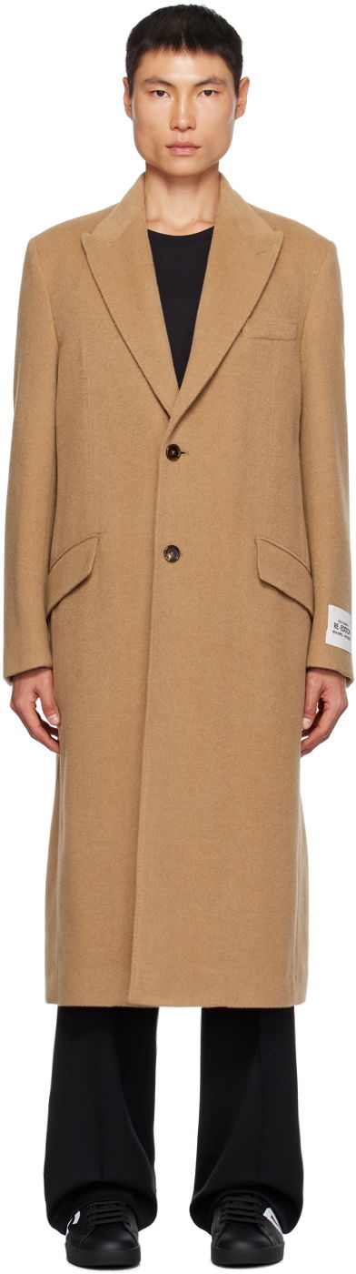Frakker Dolce & Gabbana Dolce & Gabbana Single-Breasted Coat Beige | G001STFU2L4, 0