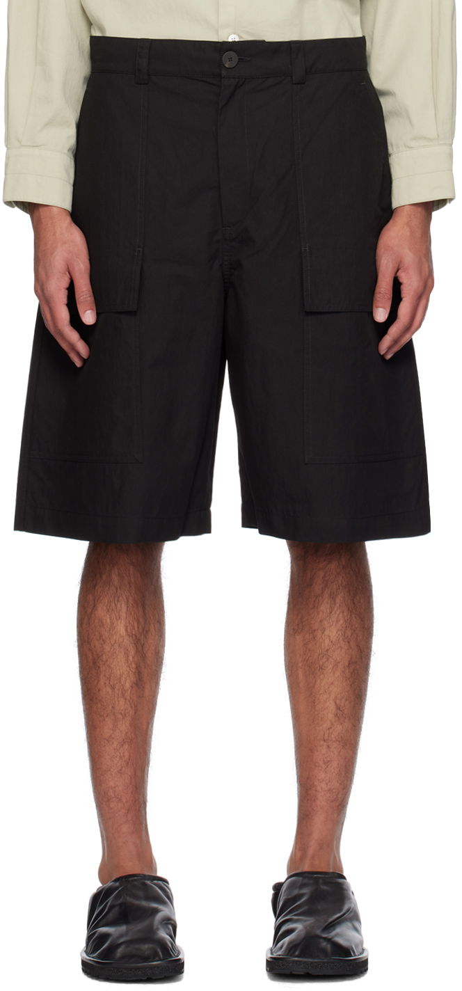 Shorts Studio Nicholson Studio Nicholson Cargo Pocket Shorts Sort | TILLER SNM - 1142