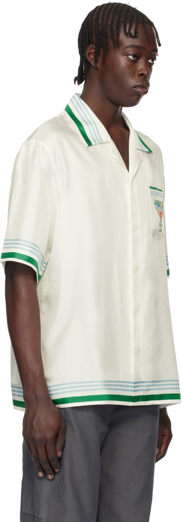 Skjorte Casablanca Tennis Icon Print Relaxed Shirt Hvid | U-MPS25-SH-003-08, 1