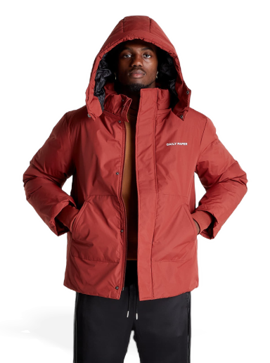 Puffer jakke DAILY PAPER Nuraz Puffer Jacket Rød | 2221193
