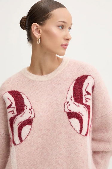 Sweater Fiorucci Fiorucci Warm Knitted Sweater Lyserød | U01FMKSW255KN11MU01, 4