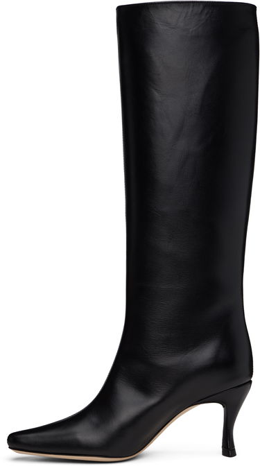 Sneakers og sko BY FAR Stevie 42 Tall Leather Boots Sort | 21PFSVIDBLSMC, 2