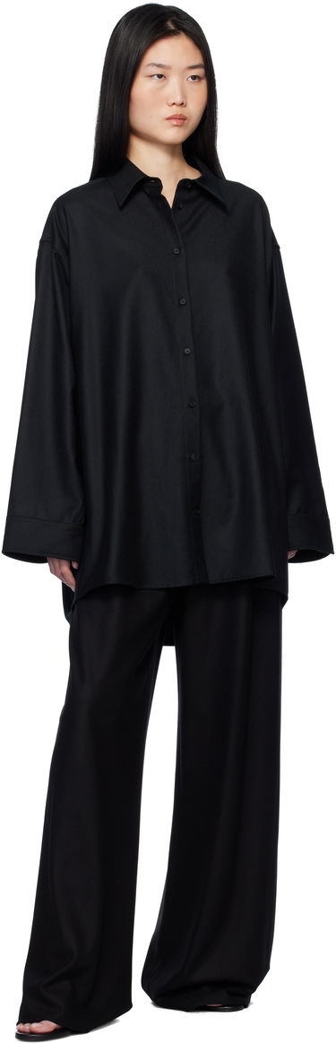 Bukser The Row The Row Gala Wide-Leg Trousers Sort | 1766-W3301, 3