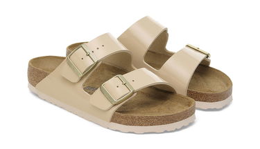 Sneakers og sko Birkenstock Arizona Birko-Flor Patent Regular Fit Sandal Beige | 1013069, 3