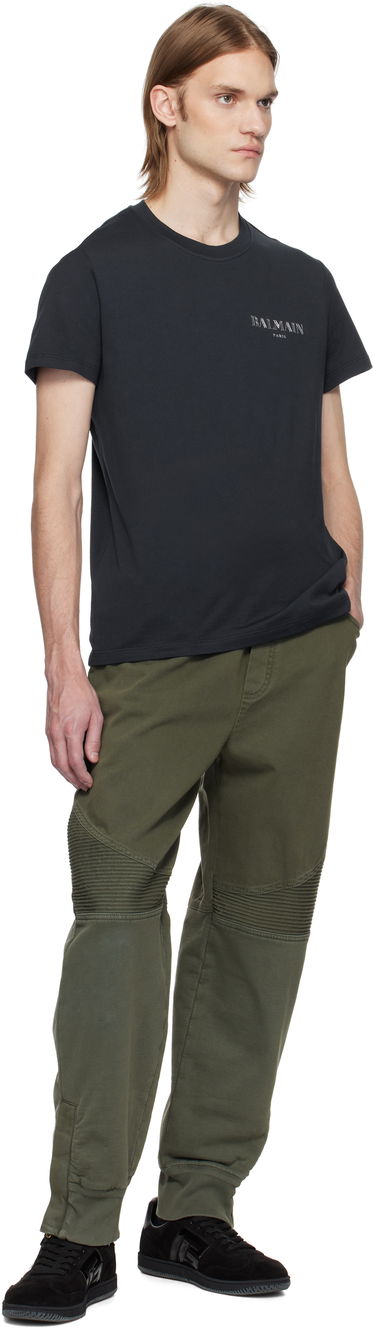 T-shirt Balmain Balmain Vintage Gel T-Shirt Sort | EH0EF000BC98, 3