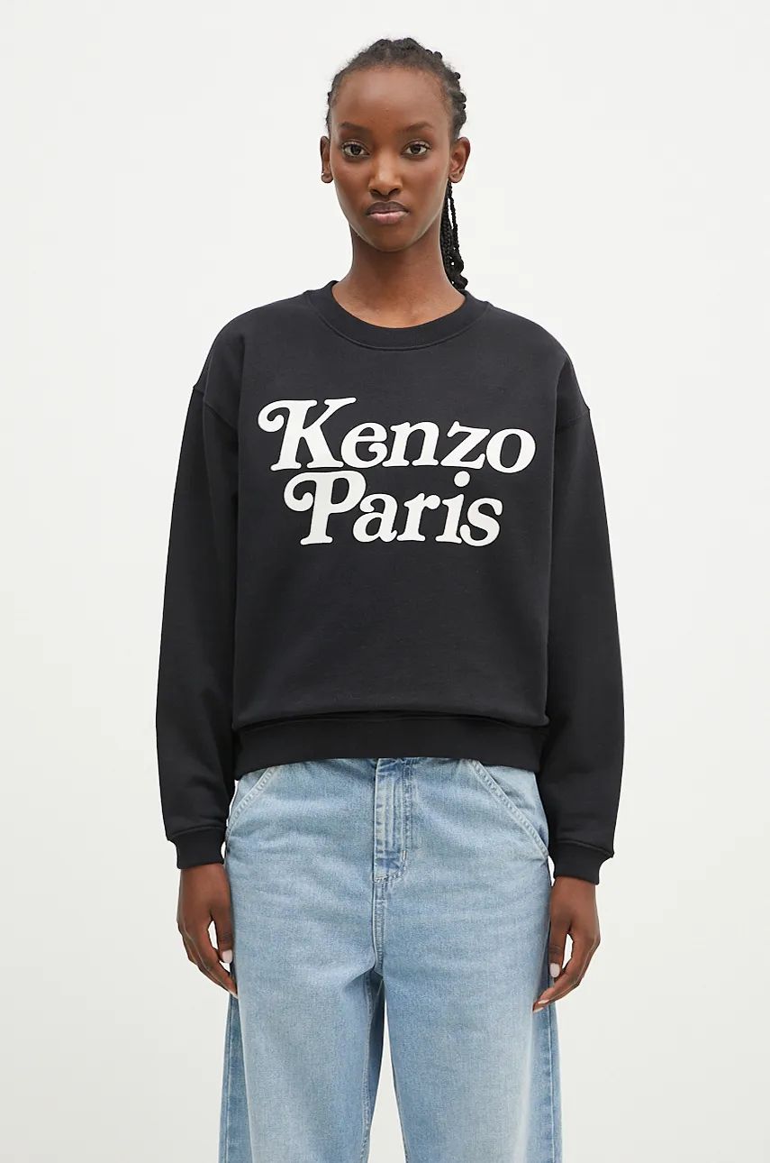 Sweatshirt KENZO Regular Crewneck Sweatshirt Sort | FE52SW1274MF.99, 0