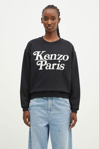 Sweatshirt KENZO Regular Crewneck Sweatshirt Sort | FE52SW1274MF.99, 0