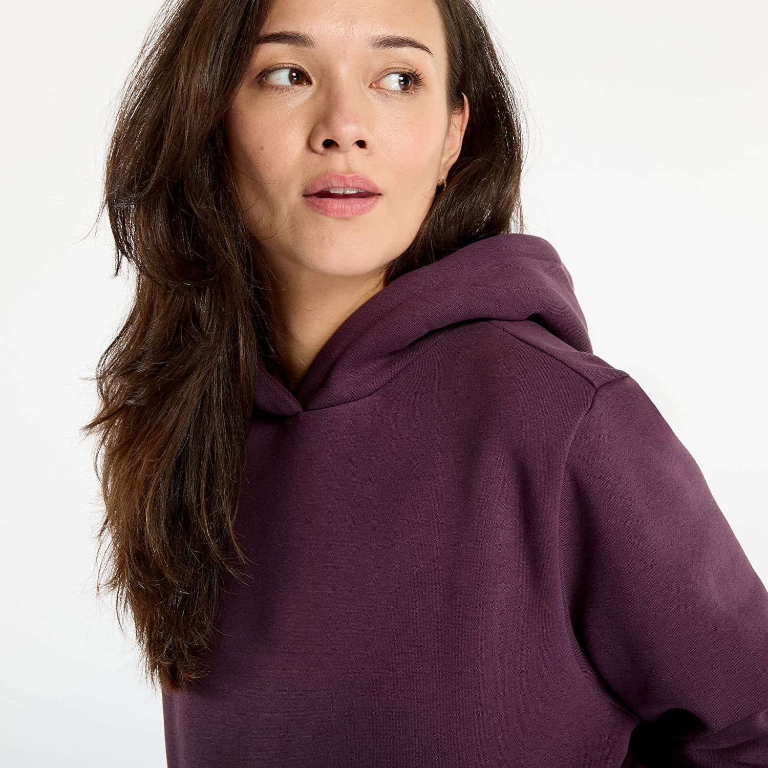 Sweatshirt Urban Classics Fluffy Hoody Lilla | TB7105-18329, 1