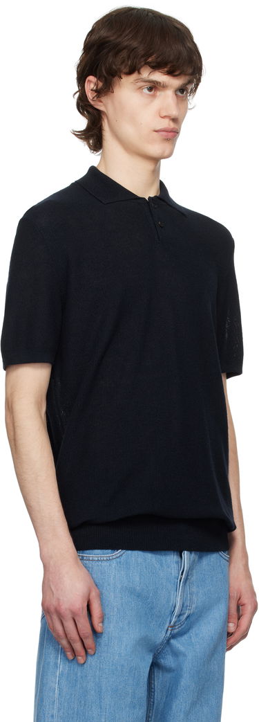 Polo skjorte A.P.C. A.P.C. Jay Knit Polo Shirt Mørkeblå | VIAJC-H23315, 1
