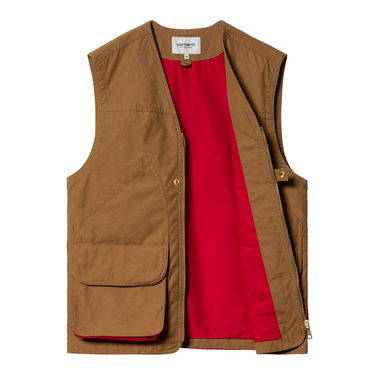 Vest Carhartt WIP Heston Vest "Hamilton brown / Cherry heavy stone wash" Brun | I032149_1OB_60, 5