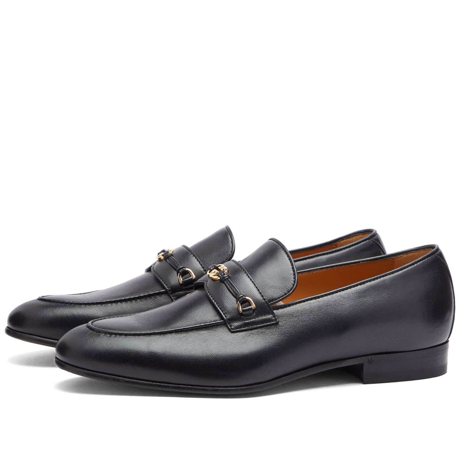 Sneakers og sko Gucci Men's Leather Loafer Black Sort | 738468-AABUV-1000, 0