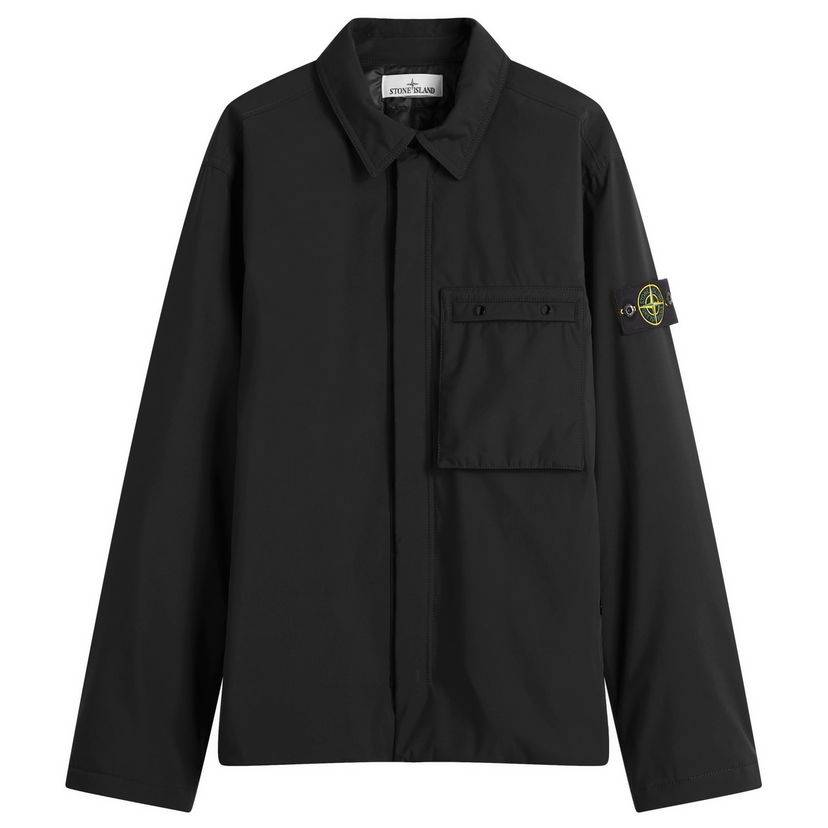 Skjorte Stone Island Soft Shell-R Primaloft Jacket, Size Large Sort | K1S154100011-V0029