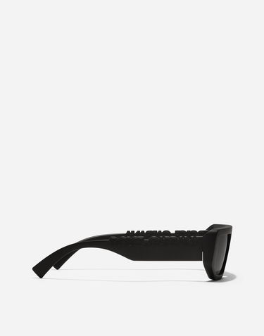 Solbriller Dolce & Gabbana Dg Logo Rectangular Sunglasses Sort | VG6203VN56G9V000, 2