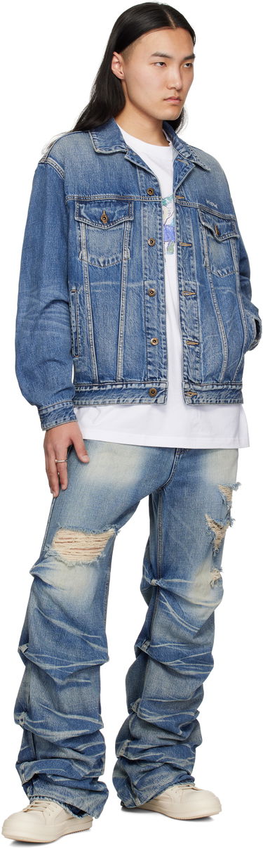 Jakke We11done We11done Washed Denim Jacket Blå | WD-DJ0-25-313-U-BL, 3