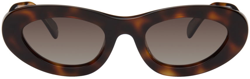 Solbriller Anine Bing ANINE BING Roma Oval Sunglasses Brun | A-12-10090-TTI3, 0