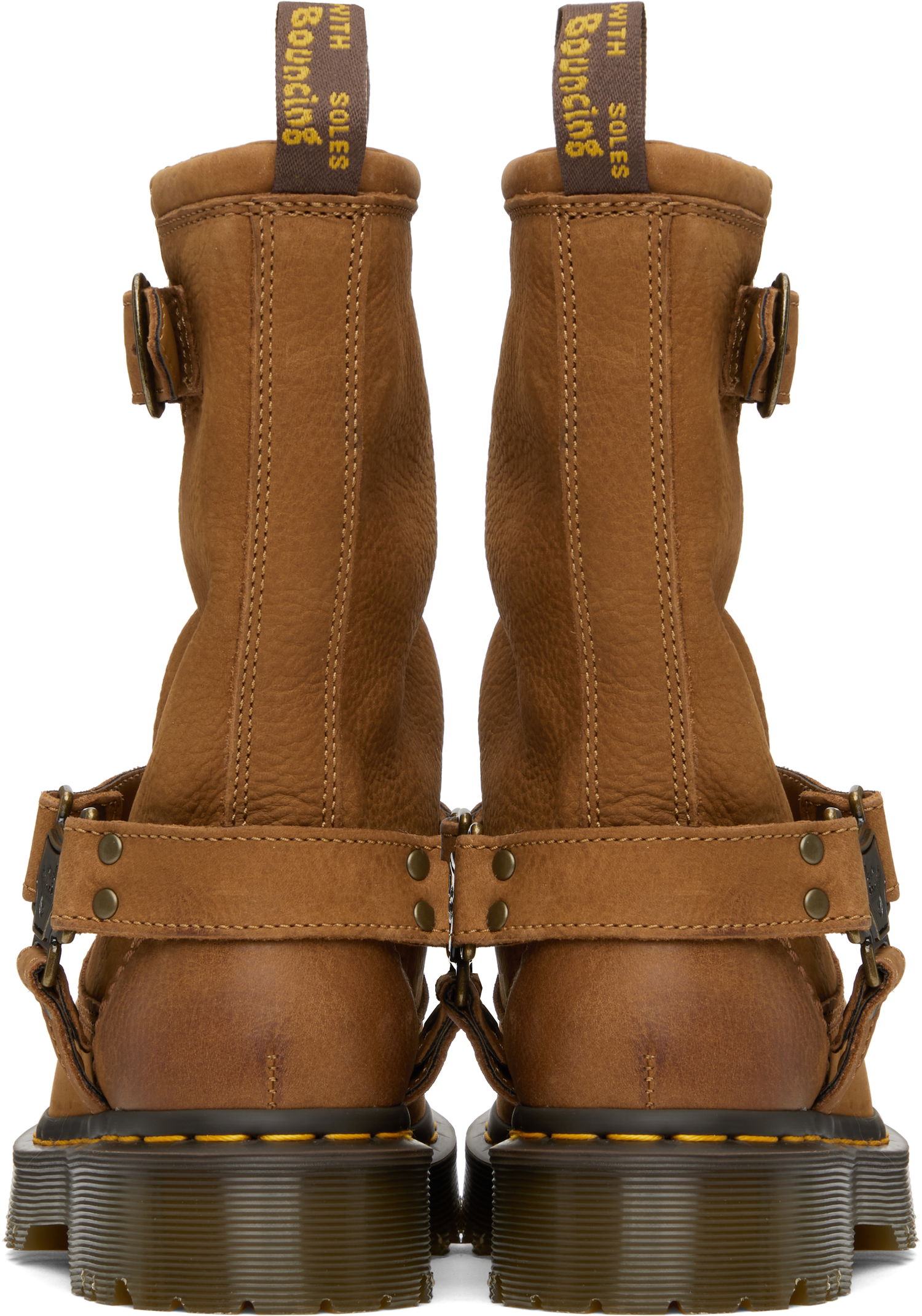 Tøj Dr. Martens Anistone Hi Leather Biker Boots Brun | 41644200, 1