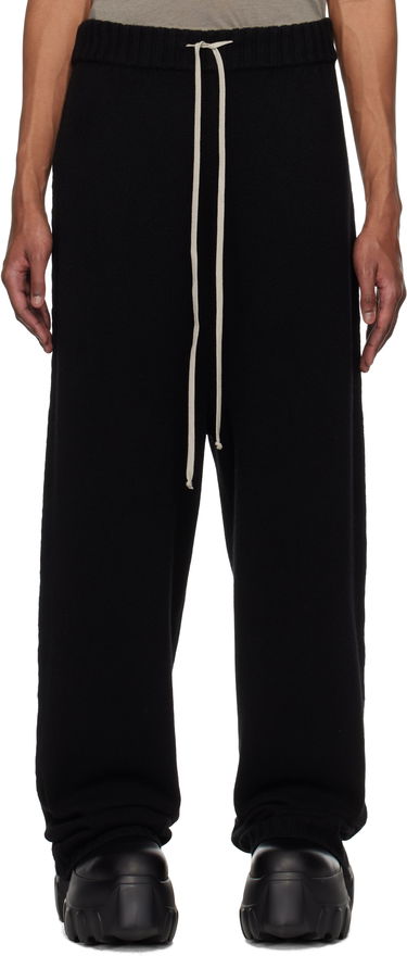 Joggingbukser Rick Owens Rick Owens Hollywood Track Lounge Pants Sort | RU01E5668 KLWS, 0
