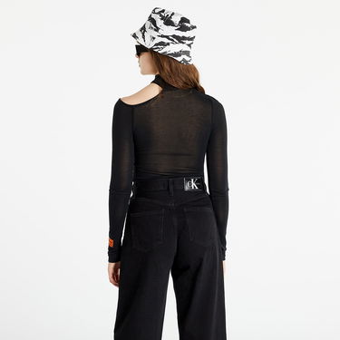 T-shirt HERON PRESTON Cut Shoulder Mockneck Ctnmb Sort | HWAB023S22JER0011001, 3