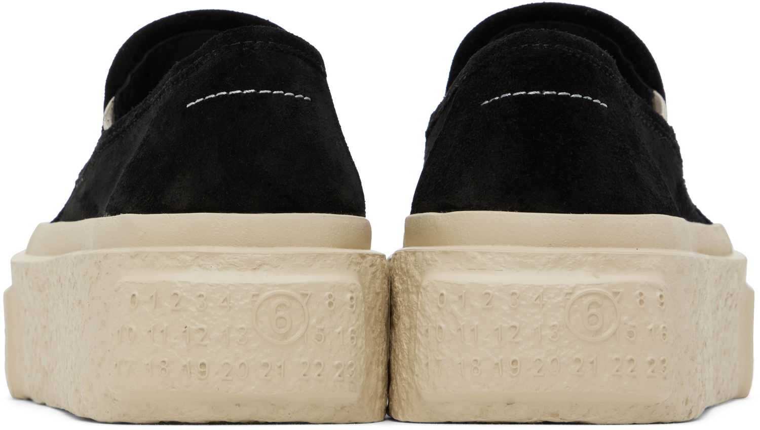 Sneakers og sko Maison Margiela MM6 Maison Margiela Platform Slip-Ons Sort | S59WS0238 P5246, 1