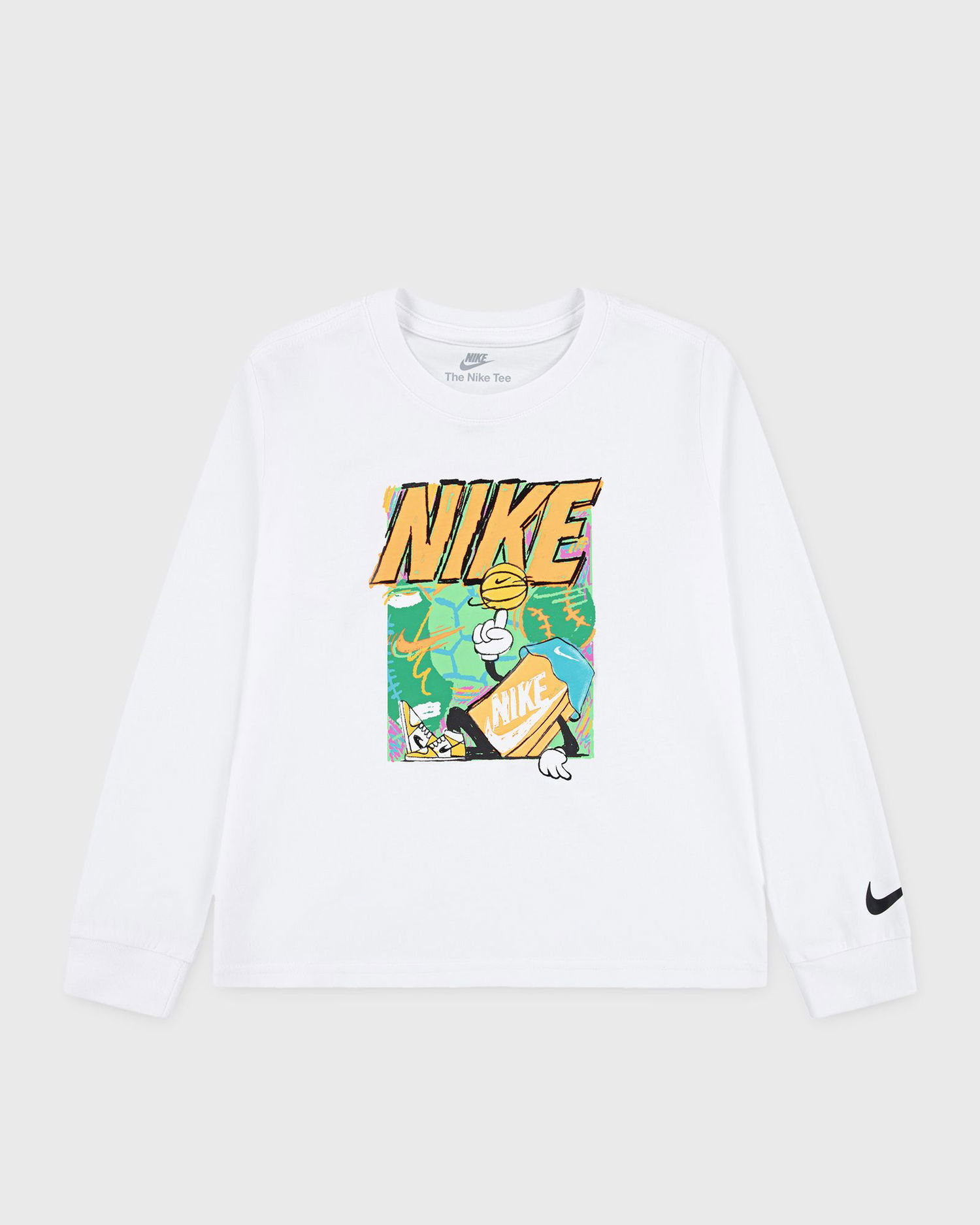 T-shirt Nike Nike Long Sleeve T-Shirt Hvid | 86N322-001, 0