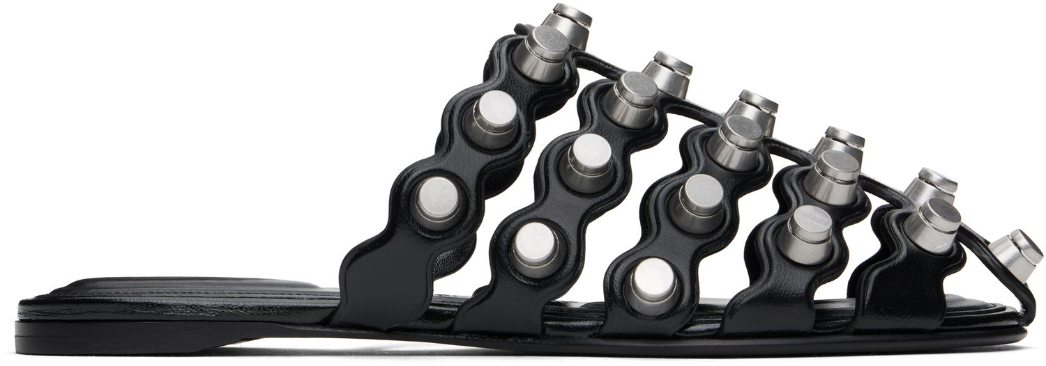 Sneakers og sko Alexander Wang Alexander Wang Rexa Cage Slide Sandals Sort | 30125M014, 0