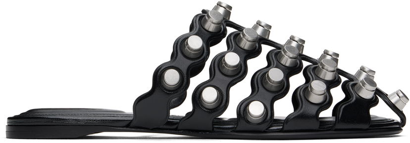 Sneakers og sko Alexander Wang Alexander Wang Rexa Cage Slide Sandals Sort | 30125M014
