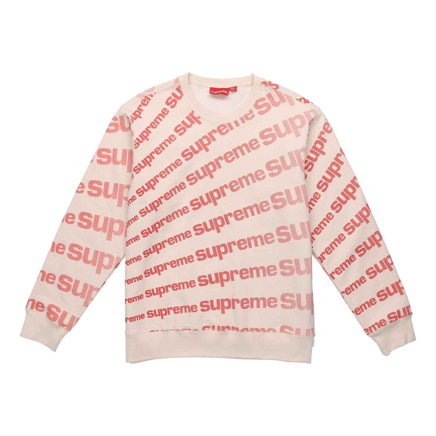 Sweater Supreme Supreme SS20 Radial Crewneck Sweatshirt Beige | SUP-SS20-100, 0