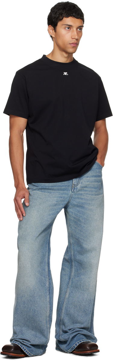 T-shirt Courrèges Courrèges Oversized T-Shirt Sort | 325JTS203JS0233, 3