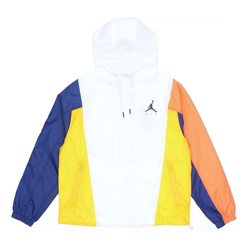 Vindjakke Jordan Jumpman Multicolor Sports Jacket Hvid | CV2241-100