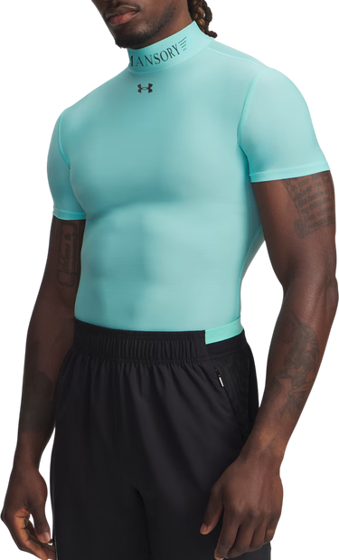 T-shirt Under Armour Compression Mock Short Sleeve Mansory HeatGear® Turkis | 6009091-425, 0