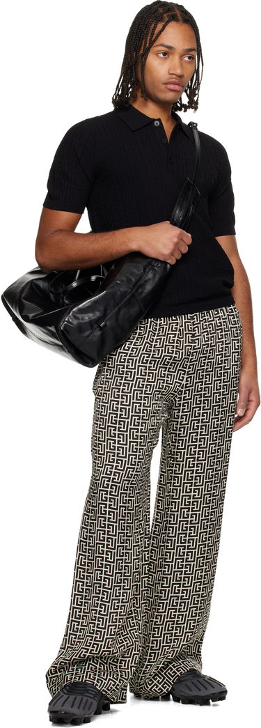 Mulepose Balmain Track Zip Shiny Calfskin Tote Sort | FM1FI271LBFO, 3