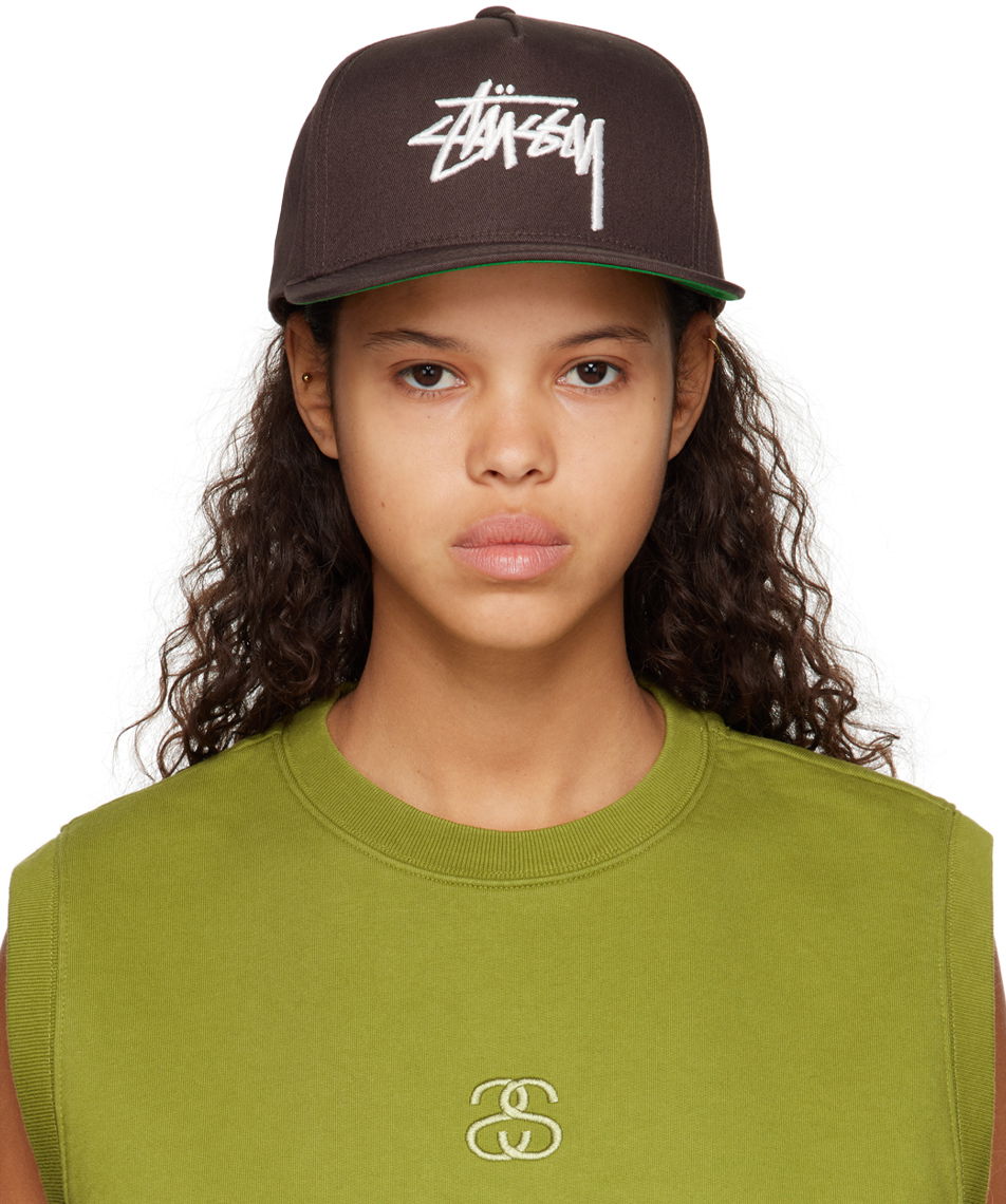 Kasket Stüssy Big Stock Point Crown Cap Brun | 1311052, 0
