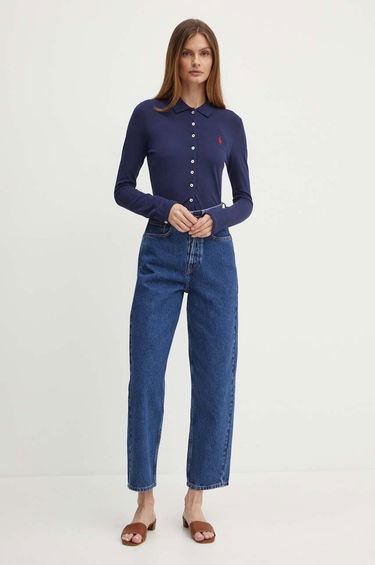 Polo skjorte Polo by Ralph Lauren Slim Polo Shirt Blå | 211941176, 1