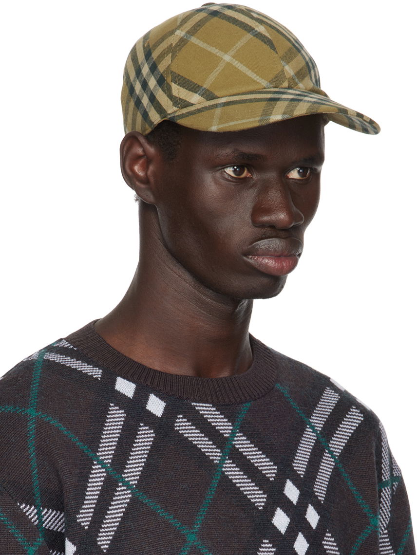 Kasket Burberry Burberry Check Cotton Baseball Cap Beige | 8098529, 1