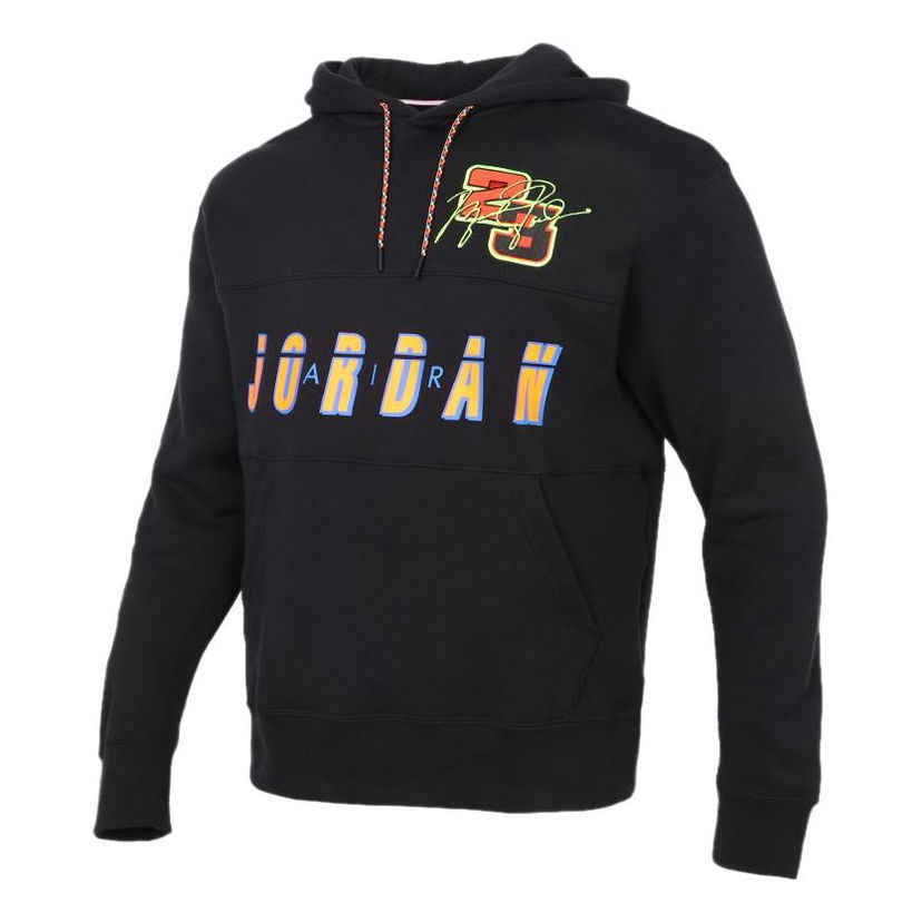Sweatshirt Jordan Jordan Logo Print Basketball Hoodie Sort | CV2744-010