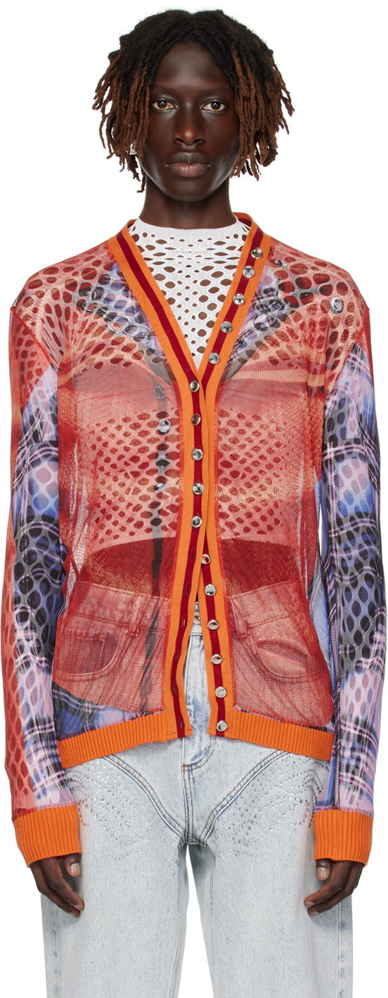 Sweater Y/PROJECT Cardigan Orange | YPJPGWCARDIGAN1-S24