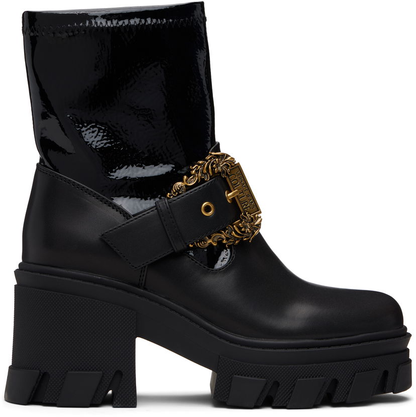 Sneakers og sko Versace Sophie Baroque Buckle Boots Sort | E79VA3S80_EZSC73