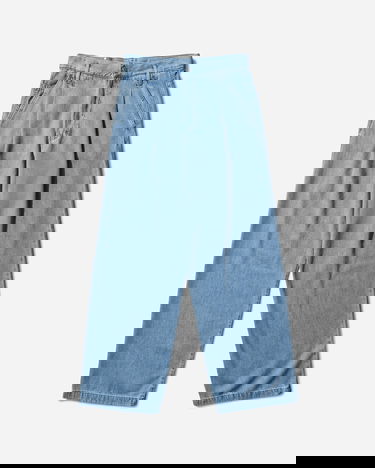 Jeans Dries Van Noten Pleated Wide-leg Jeans Blå | 252-020923-2381 514, 1