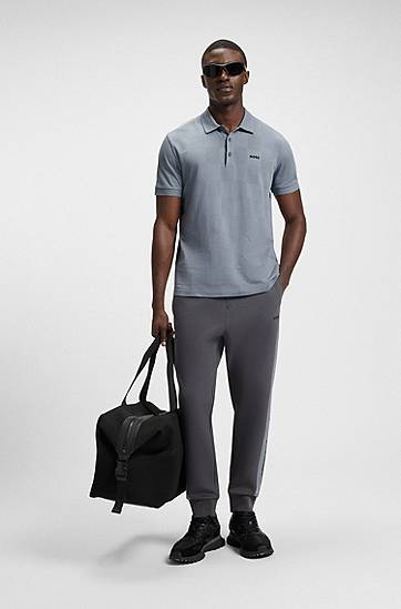 Polo skjorte BOSS BOSS Jacquard Polo Shirt Blå | 50544170, 1