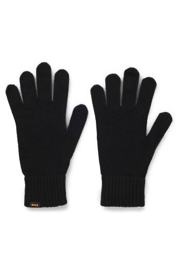 Beanie BOSS Knitted beanie hat and gloves gift set Sort | 50551225, 1