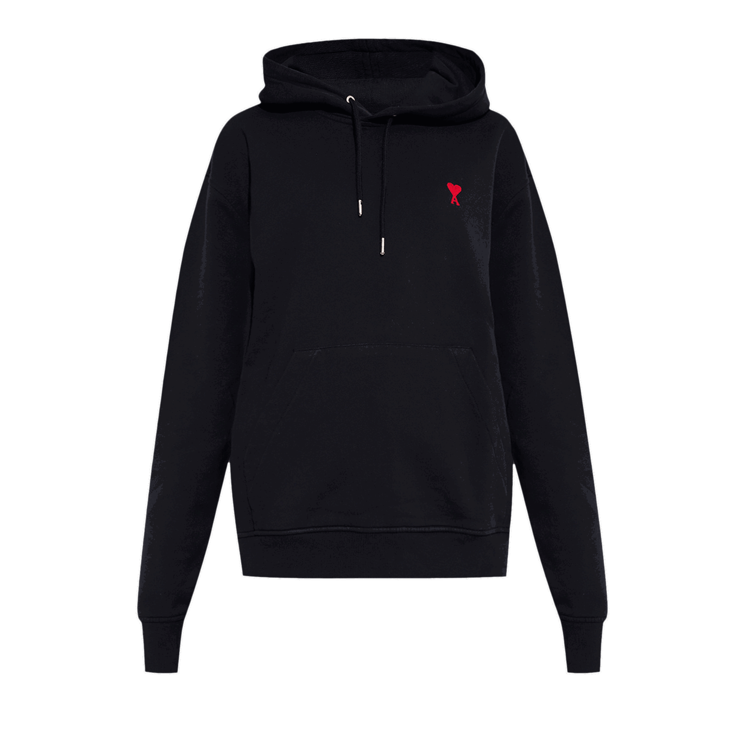 Sweatshirt AMI Hoodie Sort | BFUSW200 730 001, 0
