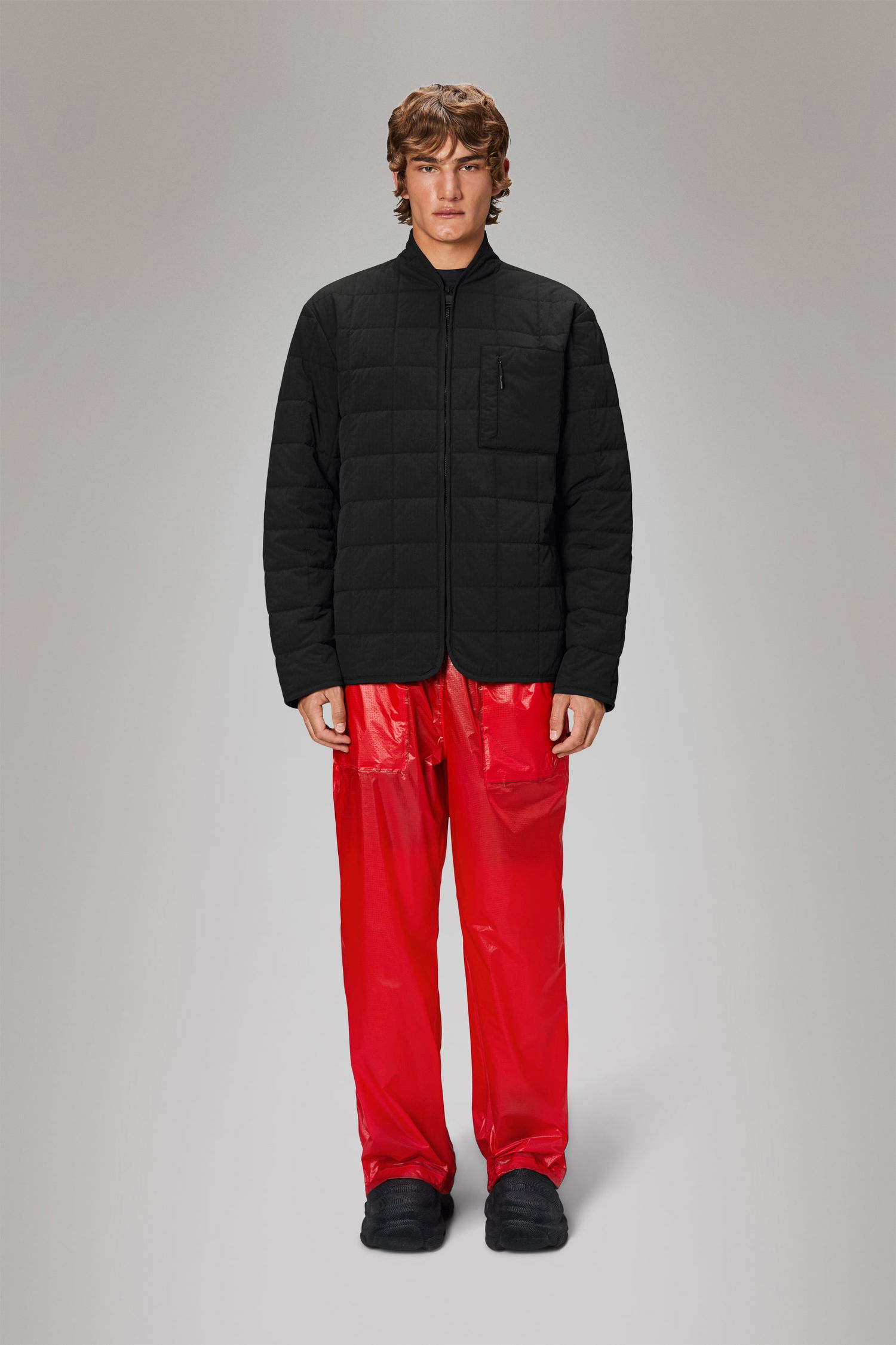 Puffer jakke Rains Liner Jacket Sort | 19400\01, 1