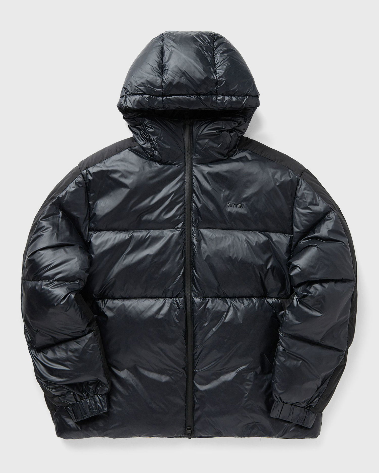 Puffer jakke Arte Antwerp Shiny Puffer Jacket Sort | AW24-077J-BLACK, 0