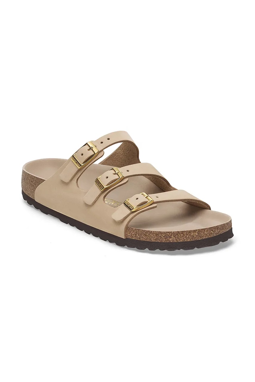 Sneakers og sko Birkenstock Birkenstock Florida HEX Nubuck Slides Beige | 1029480, 1