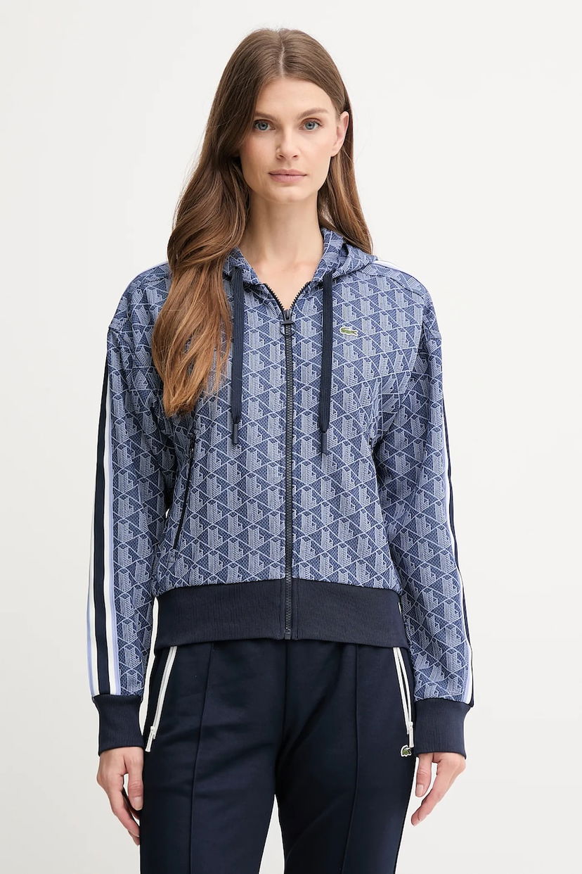 Sweatshirt Lacoste Lacoste Hooded Track Jacket Blå | SF7606