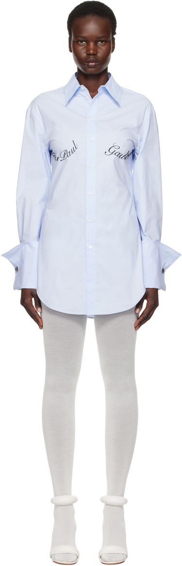 Skjorte Jean Paul Gaultier Jean Paul Gaultier Print Shirt Blå | 25/33-F-CH088I-C071-52, 0