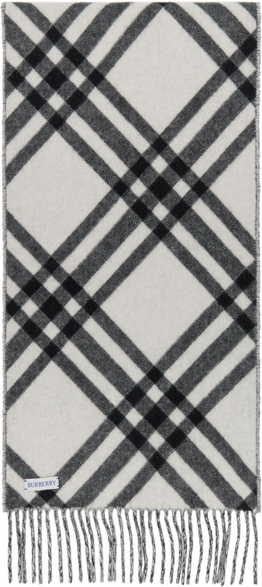 Tørklæde Burberry Cashmere Check Scarf Sort | 8099650, 1