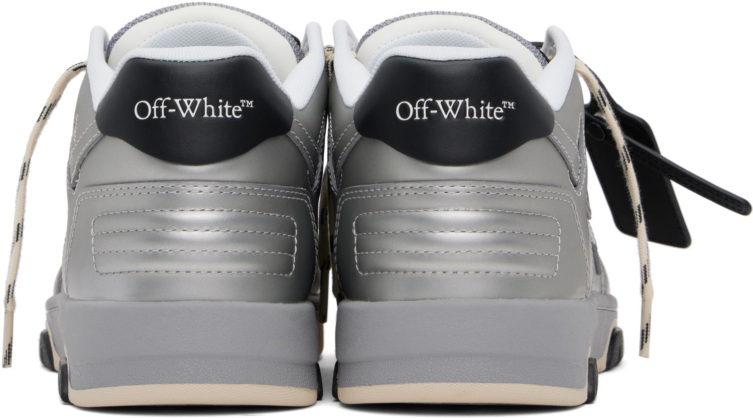 Tøj Off-White Off-White Out Of Office Metallic Metalisk | OMIA189S25LEA00C7210, 1