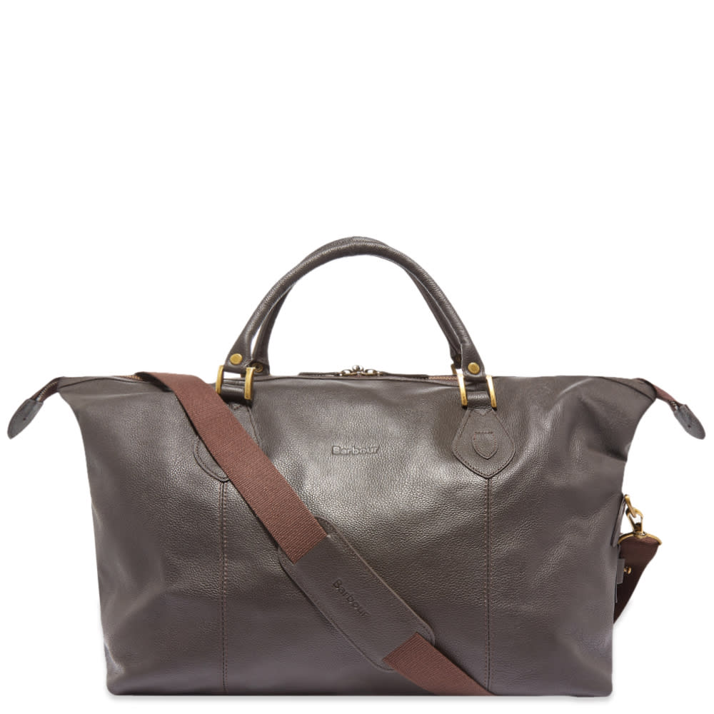 Rejsetaske Barbour Leather Medium Travel Explorer Bag Brun | UBA0008BR91, 0